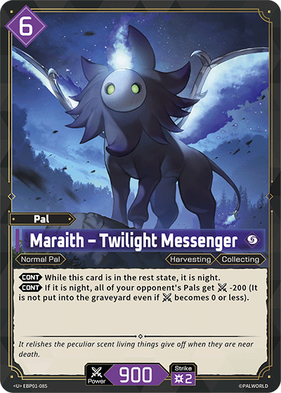 Image for Maraith – Twilight Messenger (EBP01-085) - Palworld Official Card Game