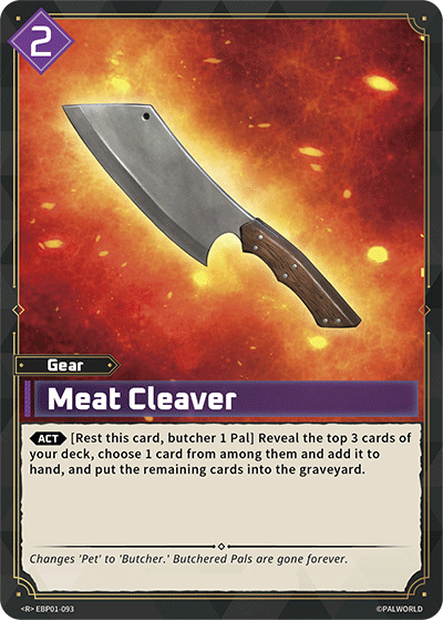 Image for Meat Cleaver (EBP01-093) - Palworld Official Card Game