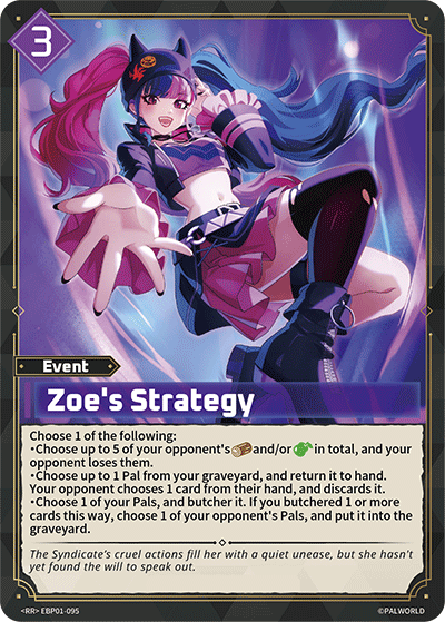 Image for Zoe's Strategy (EBP01-095) - Palworld Official Card Game