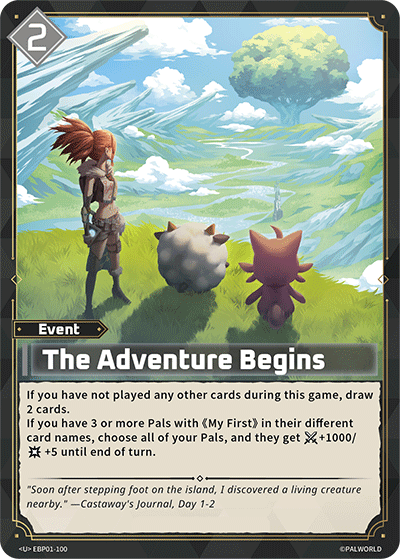 Image for The Adventure Begins (EBP01-100) - Palworld Official Card Game