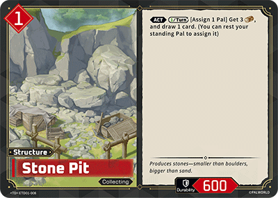 Image for Stone Pit (ETD01-008) - Palworld Official Card Game