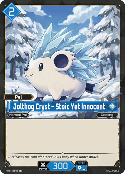 Image for Jolthog Cryst – Stoic Yet Innocent (ETD01-013) - Palworld Official Card Game