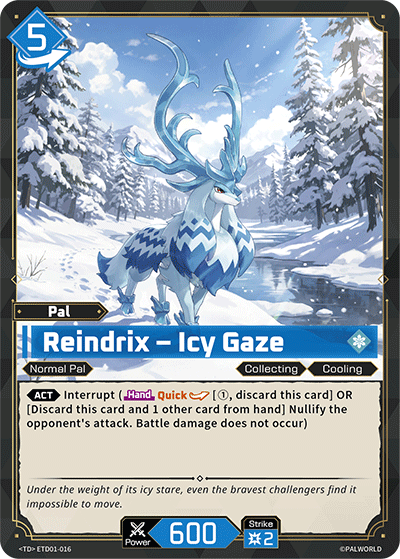 Image for Reindrix – Icy Gaze (ETD01-016) - Palworld Official Card Game