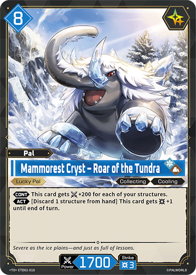Image for Mammorest Cryst – Roar of the Tundra (ETD01-018) - Palworld Official Card Game