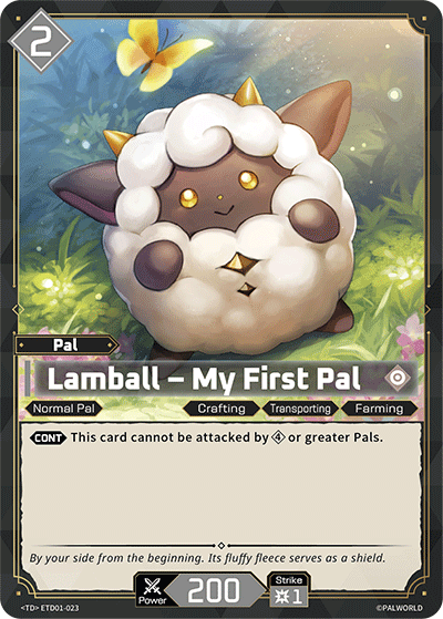 Image for Lamball – My First Pal (ETD01-023) - Palworld Official Card Game
