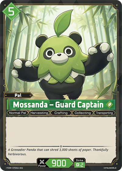 Image for Mossanda – Guard Captain (ETD02-001) - Palworld Official Card Game