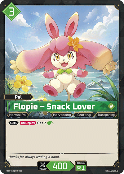 Image for Flopie – Snack Lover (ETD02-003) - Palworld Official Card Game
