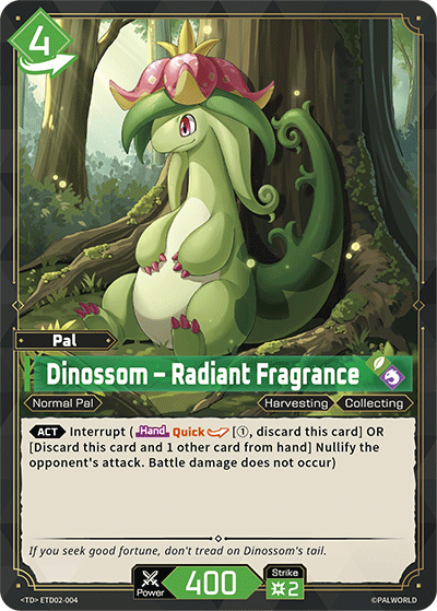 Image for Dinossom – Radiant Fragrance (ETD02-004) - Palworld Official Card Game