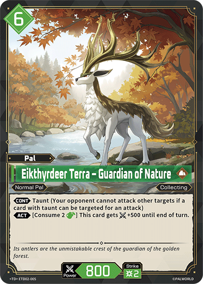 Image for Eikthyrdeer Terra – Guardian of Nature (ETD02-005) - Palworld Official Card Game