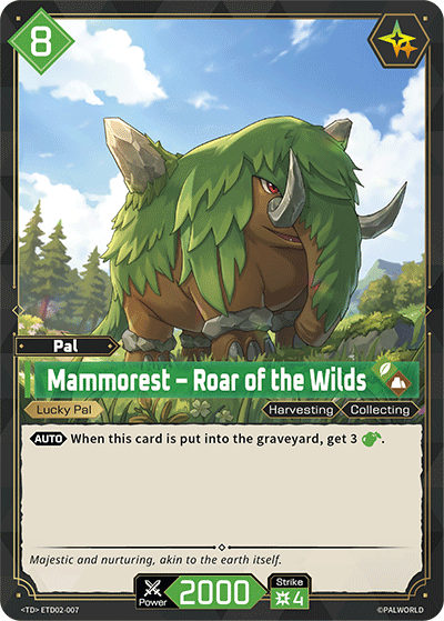Image for Mammorest – Roar of the Wilds (ETD02-007) - Palworld Official Card Game
