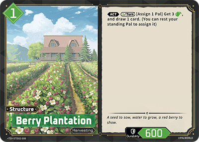 Image for Berry Plantation (ETD02-008) - Palworld Official Card Game