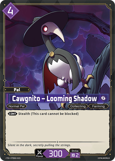 Image for Cawgnito – Looming Shadow (ETD02-015) - Palworld Official Card Game