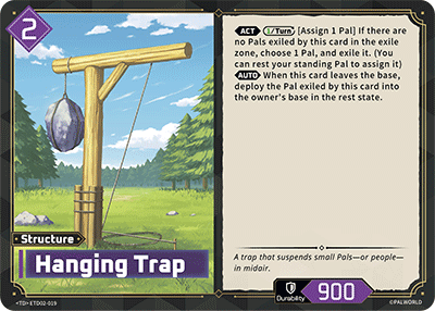 Image for Hanging Trap (ETD02-019) - Palworld Official Card Game