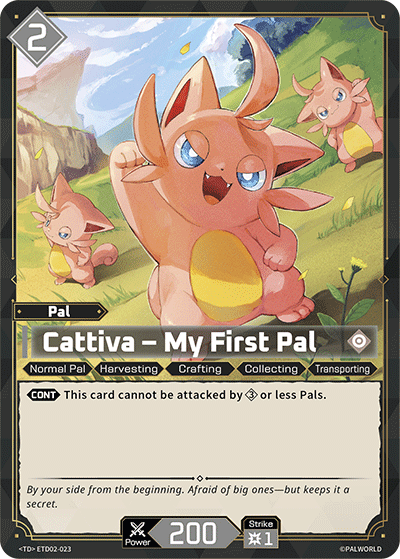Image for Cattiva – My First Pal (ETD02-023) - Palworld Official Card Game