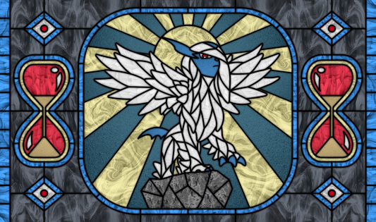 Mega Absol Stained Glass Playmat