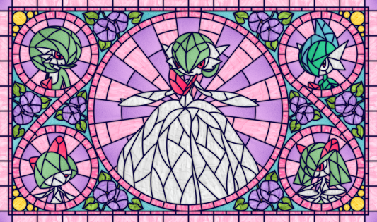 Mega Gardevoir Stained Glass Playmat