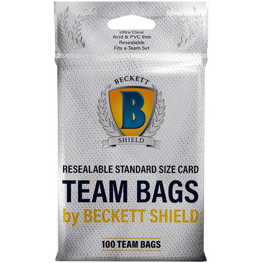 Arcane Tinmen Beckett Shield Resealable Standard Size Card Team Bags 100 Team Bag Sleeves
